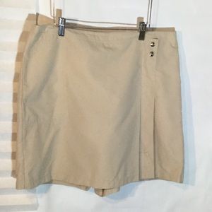 Izod polyester skort tan